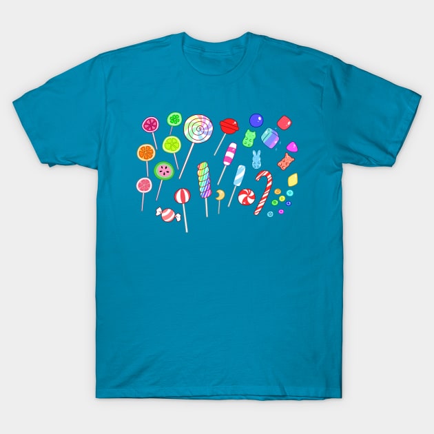 Colorful Candy T-Shirt by saradaboru